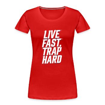 Producteur de musique 808 Bass Hip-hop Beatmaker - T-shirt bio Premium Femme - rouge - Devant - Mia (176cm)
