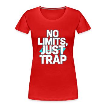 Producteur de musique 808 Bass Hip-hop Beatmaker - T-shirt bio Premium Femme - rouge - Devant - Mia (176cm)
