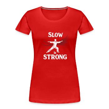 Gaming Streamer Live-streaming Gamer Inhalte - Frauen Premium Bio T-Shirt - Rot - Vorne - Mia (176cm)