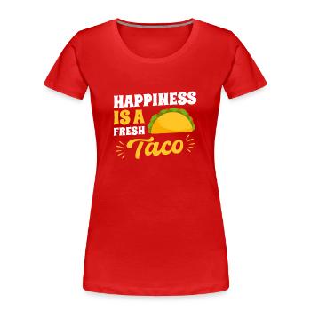 Mexico Tacos Mexican Tacos - Women's Premium Organic T-Shirt - red - Front - Mia (176cm)