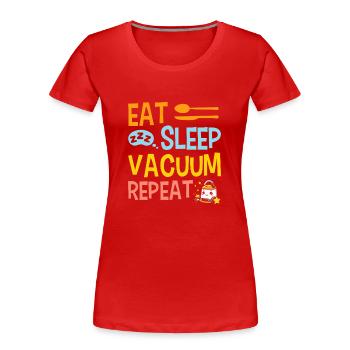 Reinigung Liebhaber Reinigungskraft - Frauen Premium Bio T-Shirt - Rot - Vorne - Mia (176cm)