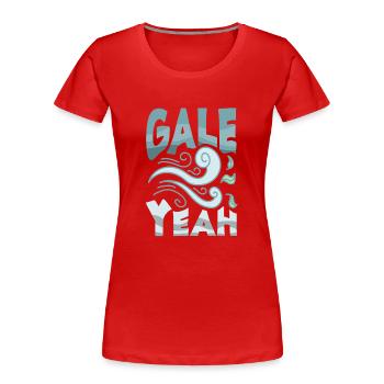 Météorologie amusante Passionnés de météo - T-shirt bio Premium Femme - rouge - Devant - Mia (176cm)