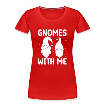 Gnome Costume Hommes Gnomes Avec Moi Gnome - T-shirt bio Premium Femme - rouge - Devant - Mia (176cm)