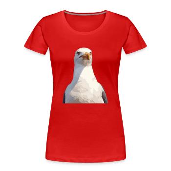 Seagulls Seagull - Women's Premium Organic T-Shirt - red - Front - Mia (176cm)