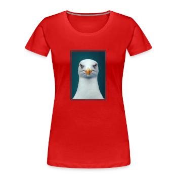 Seagulls Seagull - Women's Premium Organic T-Shirt - red - Front - Mia (176cm)