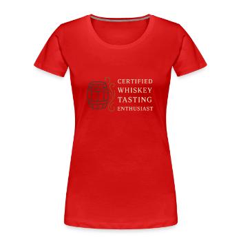 Whisky -liebhaber Verkostungsclub Bourbon Scotch - Frauen Premium Bio T-Shirt - Rot - Vorne - Mia (176cm)