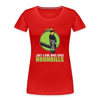 Calabos Calos Calos Calos - T-shirt bio Premium Femme - rouge - Devant - Mia (176cm)