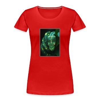Schlangen Schlange - Frauen Premium Bio T-Shirt - Rot - Vorne - Mia (176cm)