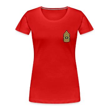 Army Corps Sergeant Major of the Army - Frauen Premium Bio T-Shirt - Rot - Vorne - Mia (176cm)