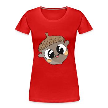 groove - Women's Premium Organic T-Shirt - red - Front - Mia (176cm)