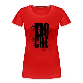 douchebag - Douche chaude - T-shirt bio Premium Femme - rouge - Devant - Mia (176cm)