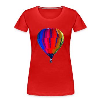 Ballon - Frauen Premium Bio T-Shirt - Rot - Vorne - Mia (176cm)