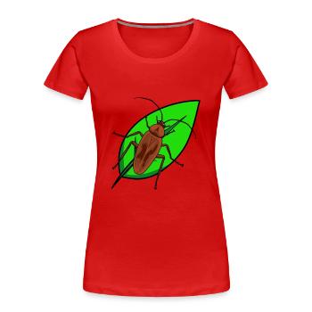 Insekten Ungeziefer Kakerlaken Insekt Schädling - Frauen Premium Bio T-Shirt - Rot - Vorne - Mia (176cm)