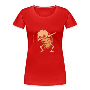 cockroach - Women's Premium Organic T-Shirt - red - Front - Mia (176cm)