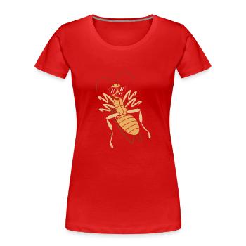 cockroach - Women's Premium Organic T-Shirt - red - Front - Mia (176cm)