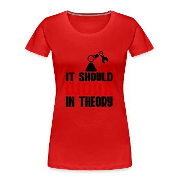 Robotics Machine Learning Robotics Engineering - Frauen Premium Bio T-Shirt - Rot - Vorne - Mia (176cm)
