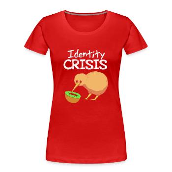 kiwi-oiseau kiwi - T-shirt bio Premium Femme - rouge - Devant - Mia (176cm)