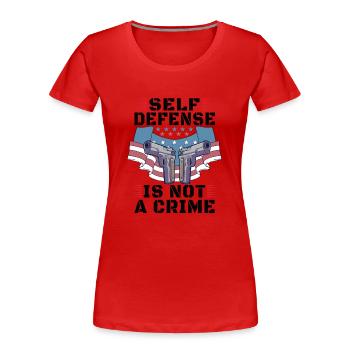 Gun Rights Gun Lover 2. Änderung Waffenbesitzer - Frauen Premium Bio T-Shirt - Rot - Vorne - Mia (176cm)