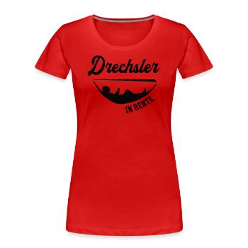 Drechsler in Rente Rentenbeginn Drechslerei Chef - Frauen Premium Bio T-Shirt - Rot - Vorne - Mia (176cm)