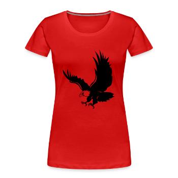 Eagle - T-shirt bio Premium Femme - rouge - Devant - Mia (176cm)
