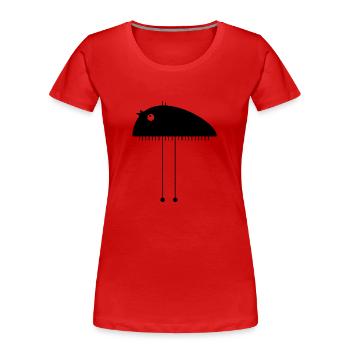 Monster - Frauen Premium Bio T-Shirt - Rot - Vorne - Mia (176cm)