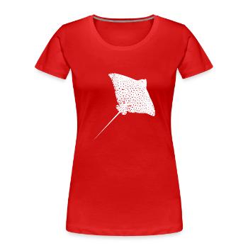 Eagle rays - Women's Premium Organic T-Shirt - red - Front - Mia (176cm)