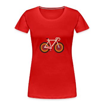 Your bike darling - Women's Premium Organic T-Shirt - red - Front - Mia (176cm)