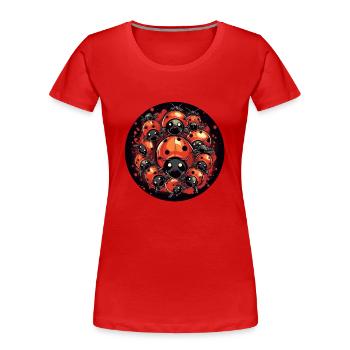 Ladybug Group - Women's Premium Organic T-Shirt - red - Front - Mia (176cm)