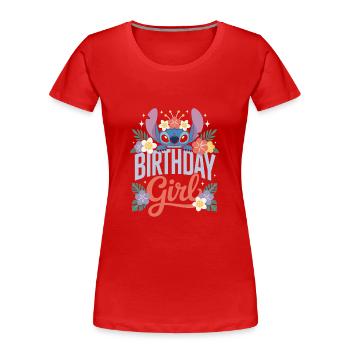 Birthday Girl Axolotl - Women's Premium Organic T-Shirt - red - Front - Mia (176cm)