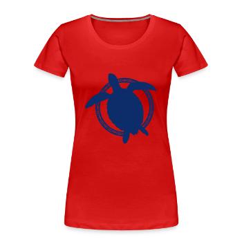 Turtle / Reptile - Reptile - Women's Premium Organic T-Shirt - red - Front - Mia (176cm)