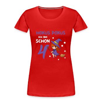 3. Geburtstag Hexerei Zauberei Hexe - Frauen Premium Bio T-Shirt - Rot - Vorne - Mia (176cm)