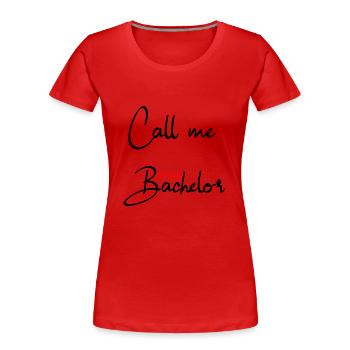 Baccalauréat 2024 Baccalauréat Doctorat Graduation - T-shirt bio Premium Femme - rouge - Devant - Mia (176cm)
