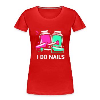Kosmetikerin - Frauen Premium Bio T-Shirt - Rot - Vorne - Mia (176cm)