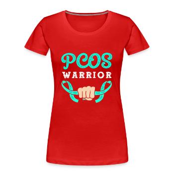 Pcos-Bewusstsein - Frauen Premium Bio T-Shirt - Rot - Vorne - Mia (176cm)