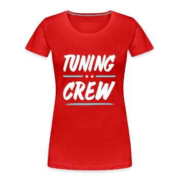 Tuning Crew - Frauen Premium Bio T-Shirt - Rot - Vorne - Mia (176cm)