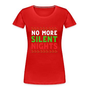 Weihnachten Gender Reveal Neugeborenes Babysprüche - Frauen Premium Bio T-Shirt - Rot - Vorne - Mia (176cm)