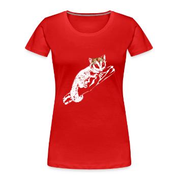 Kurzkopfgleitbeutler Sugar Glider - Frauen Premium Bio T-Shirt - Rot - Vorne - Mia (176cm)