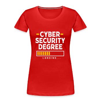 Cybersecurity Cyber Programmierer Hacker - Frauen Premium Bio T-Shirt - Rot - Vorne - Mia (176cm)