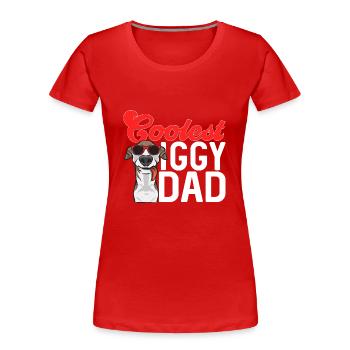 Italienischer Windspiel Windhund Hunde - Frauen Premium Bio T-Shirt - Rot - Vorne - Mia (176cm)