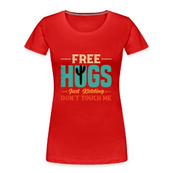 Cactus Fucculent Cactus Garden Cactus Plants - Women's Premium Organic T-Shirt - red - Front - Mia (176cm)