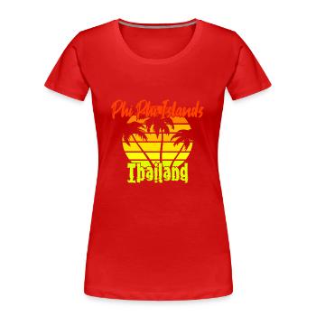Îles Phi Phi Thaïlande - T-shirt bio Premium Femme - rouge - Devant - Mia (176cm)