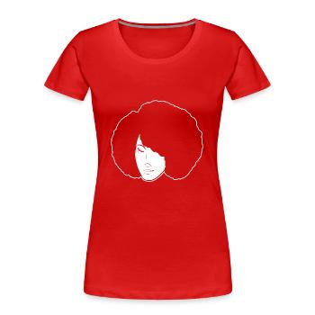 Afro Latina - Frauen Premium Bio T-Shirt - Rot - Vorne - Mia (176cm)
