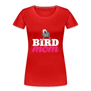 Graupapagei African Grey Parrot Papagei - Frauen Premium Bio T-Shirt - Rot - Vorne - Mia (176cm)