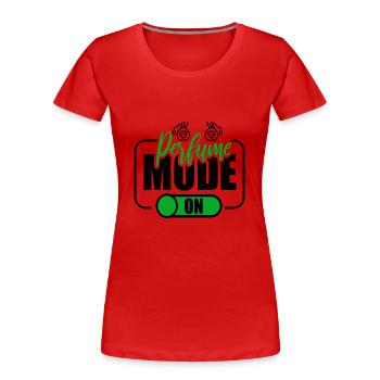 Parfüm Fragrance Perfüm Perfume Parfum Duft - Frauen Premium Bio T-Shirt - Rot - Vorne - Mia (176cm)