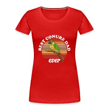 Molinasittich Papagei Vogel Sittich - Frauen Premium Bio T-Shirt - Rot - Vorne - Mia (176cm)