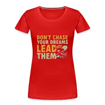 Trapschießen Skeet Tontaubenschießen - Frauen Premium Bio T-Shirt - Rot - Vorne - Mia (176cm)