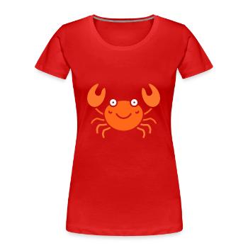 Krebs - Frauen Premium Bio T-Shirt - Rot - Vorne - Mia (176cm)