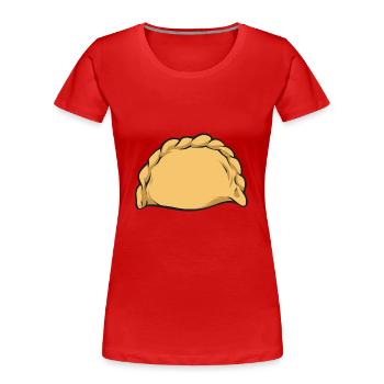 Polnisches Essen Pierogi - Frauen Premium Bio T-Shirt - Rot - Vorne - Mia (176cm)