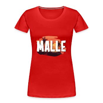 Malle - Frauen Premium Bio T-Shirt - Rot - Vorne - Mia (176cm)