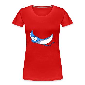 Ray Comic Animal - T-shirt bio Premium Femme - rouge - Devant - Mia (176cm)